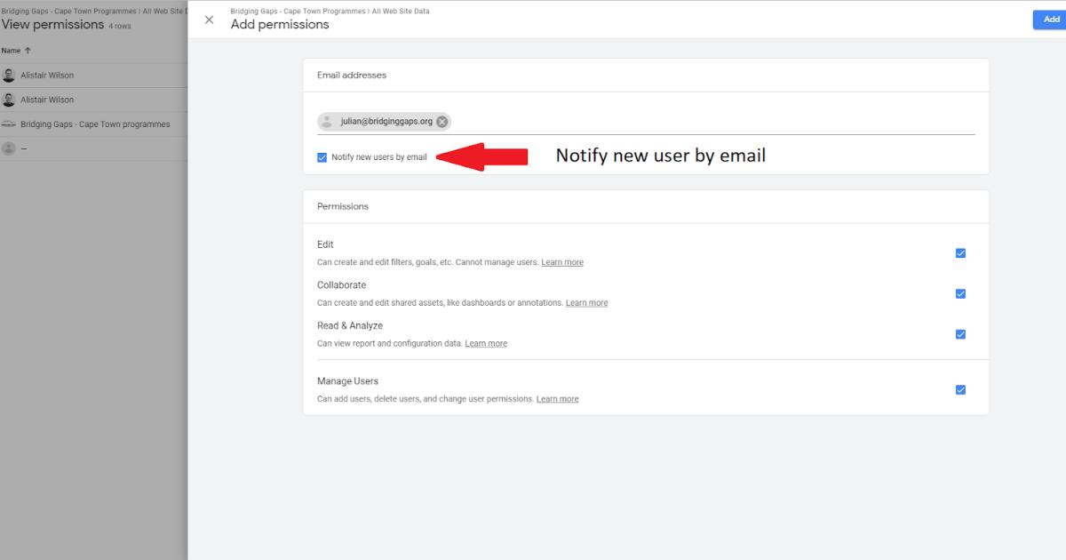 Cách phân quyền người dùng trong Google Analytics để kết nối với Google Data Studio